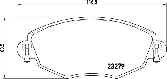 Brembo P 24 060 - Brake Pad Set, disc brake autospares.lv