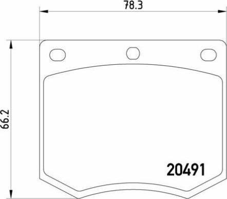 Brembo P 24 002 - Brake Pad Set, disc brake autospares.lv