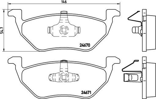 Brembo P 24 085 - Brake Pad Set, disc brake autospares.lv