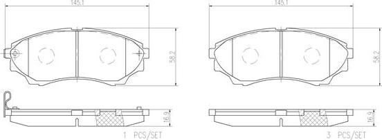 Brembo P24086N - Brake Pad Set, disc brake autospares.lv