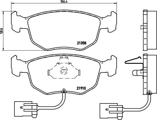 Brembo P 24 035 - Brake Pad Set, disc brake autospares.lv