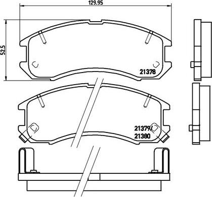 Brembo P 24 024 - Brake Pad Set, disc brake autospares.lv