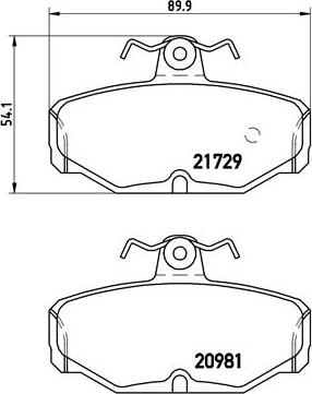 Brembo P 24 079 - Brake Pad Set, disc brake autospares.lv