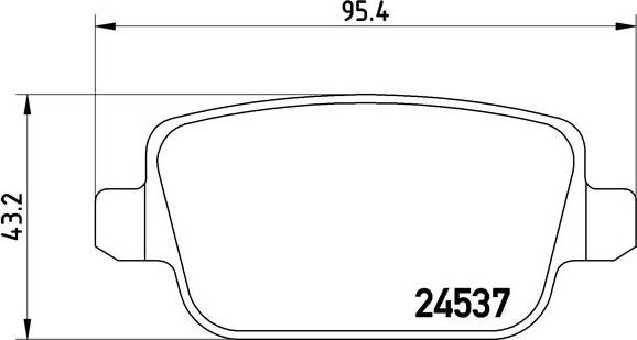 Brembo P 24 075X - Brake Pad Set, disc brake autospares.lv