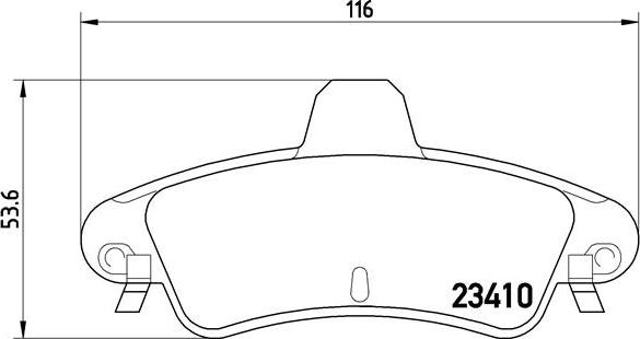 Brembo P 24 070 - Brake Pad Set, disc brake autospares.lv