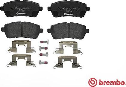 Brembo P 24 072 - Brake Pad Set, disc brake autospares.lv