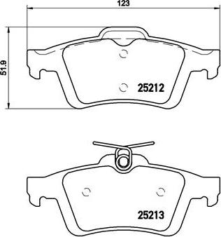 Brembo P 24 148X - Brake Pad Set, disc brake autospares.lv