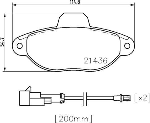 Brembo P 24 147X - Brake Pad Set, disc brake autospares.lv