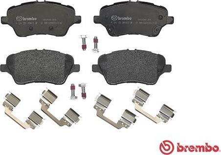 Brembo P 24 151 - Brake Pad Set, disc brake autospares.lv