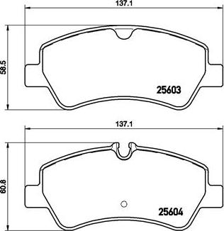 Brembo P 24 160 - Brake Pad Set, disc brake autospares.lv