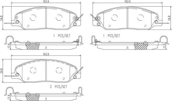 Brembo P24181N - Brake Pad Set, disc brake autospares.lv