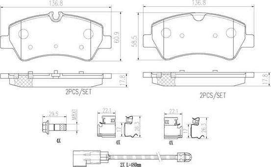 Brembo P24187N - Brake Pad Set, disc brake autospares.lv