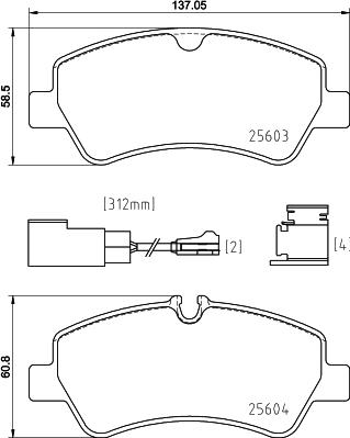 Brembo P 24 187 - Brake Pad Set, disc brake autospares.lv