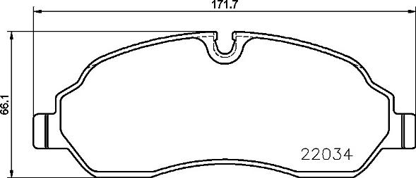 Brembo P 24 171 - Brake Pad Set, disc brake autospares.lv