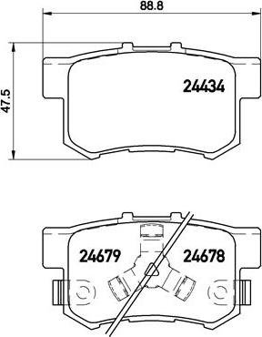 BENDIX BPD2109 - Brake Pad Set, disc brake autospares.lv