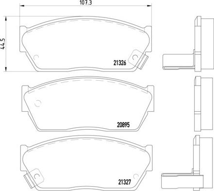 Brembo P 28 004 - Brake Pad Set, disc brake autospares.lv