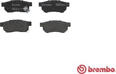 Brembo P 28 017 - Brake Pad Set, disc brake autospares.lv