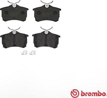 Brembo P 28 030 - Brake Pad Set, disc brake autospares.lv