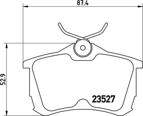 Brembo P 28 030 - Brake Pad Set, disc brake autospares.lv