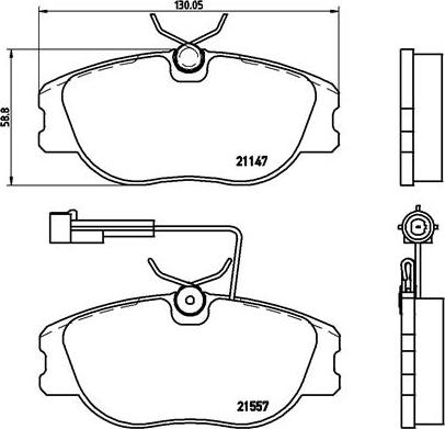 Brembo P 23 043 - Brake Pad Set, disc brake autospares.lv