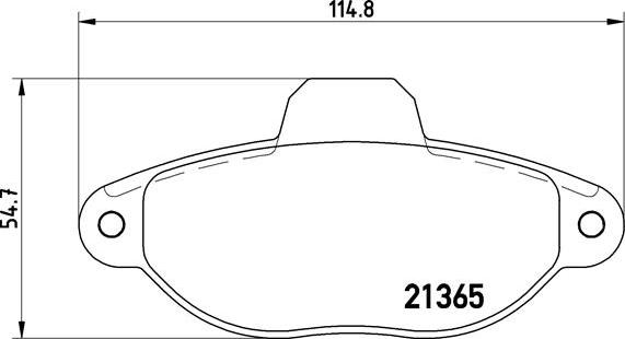 Brembo P 23 054 - Brake Pad Set, disc brake autospares.lv