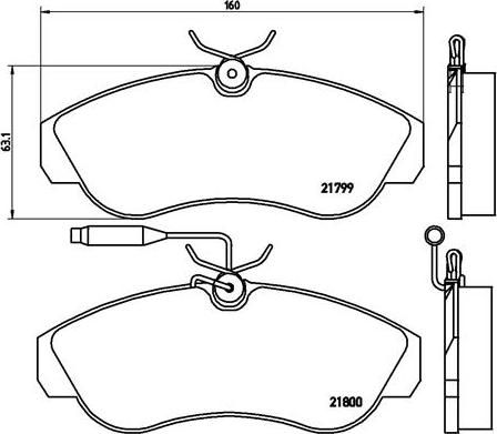 Brembo P 23 069 - Brake Pad Set, disc brake autospares.lv