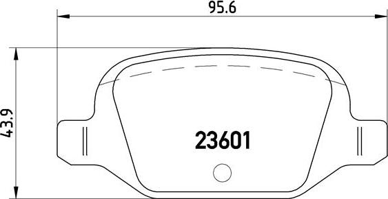 Brembo P 23 064 - Brake Pad Set, disc brake autospares.lv