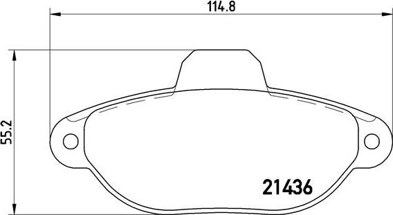 Brembo P 23 060 - Brake Pad Set, disc brake autospares.lv