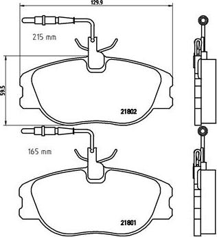 Brembo P 23 061 - Brake Pad Set, disc brake autospares.lv