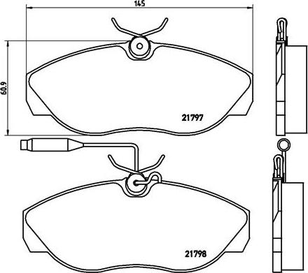 Brembo P 23 068 - Brake Pad Set, disc brake autospares.lv