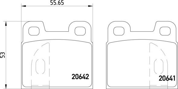 Brembo P 23 004 - Brake Pad Set, disc brake autospares.lv