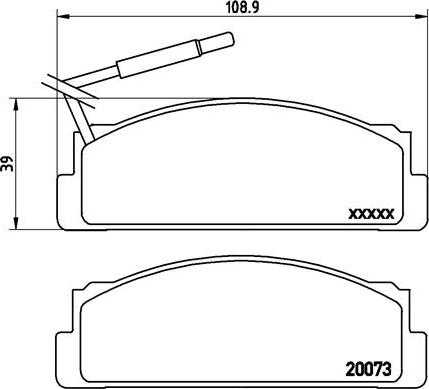 Brembo P 23 005 - Brake Pad Set, disc brake autospares.lv