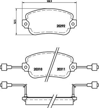 Spidan 0.080061 - Brake Pad Set, disc brake autospares.lv