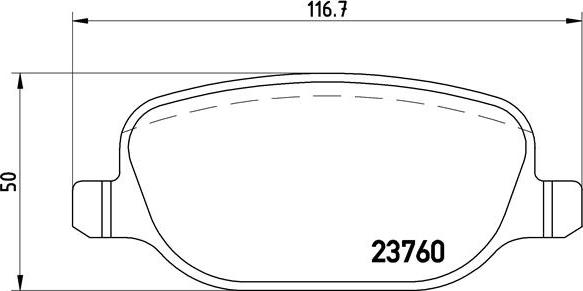 Brembo P 23 089 - Brake Pad Set, disc brake autospares.lv