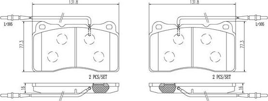 Brembo P23082N - Brake Pad Set, disc brake autospares.lv