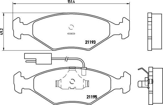 Brembo P 23 039 - Brake Pad Set, disc brake autospares.lv