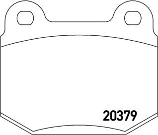 Brembo P 23 038 - Brake Pad Set, disc brake autospares.lv