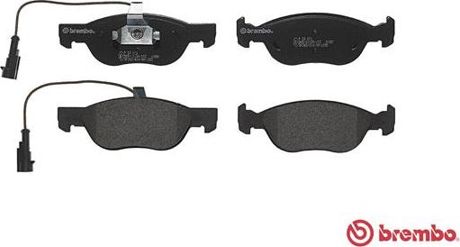 Brembo P 23 071 - Brake Pad Set, disc brake autospares.lv