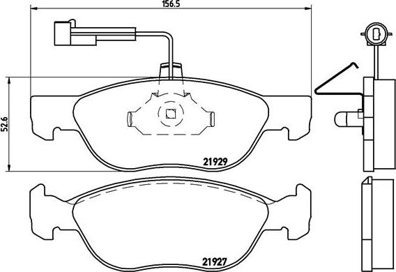 Brembo P 23 071 - Brake Pad Set, disc brake autospares.lv