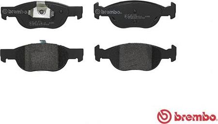 Brembo P 23 073 - Brake Pad Set, disc brake autospares.lv