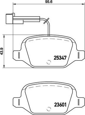 Brembo P 23 146 - Brake Pad Set, disc brake autospares.lv