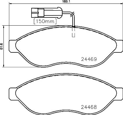 Brembo P 23 143 - Brake Pad Set, disc brake autospares.lv