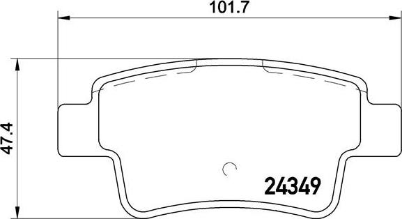 Brembo P 23 104 - Brake Pad Set, disc brake autospares.lv