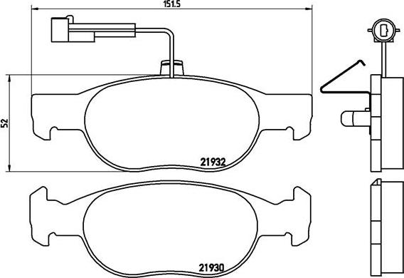 Brembo P 23 113 - Brake Pad Set, disc brake autospares.lv