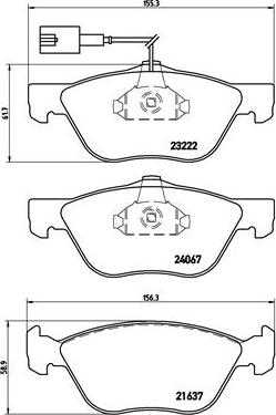 Brembo P 23 112 - Brake Pad Set, disc brake autospares.lv