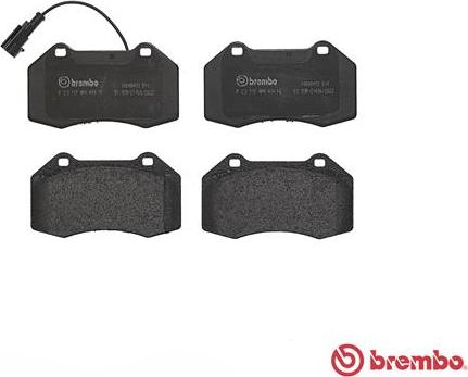 Brembo P 23 117 - Brake Pad Set, disc brake autospares.lv