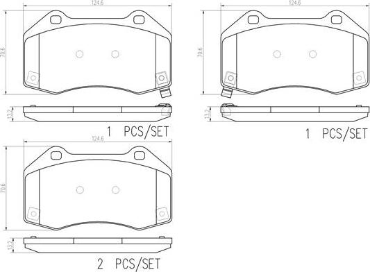 Brembo P23182N - Brake Pad Set, disc brake autospares.lv