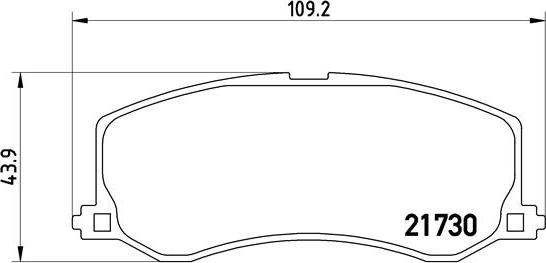 Brembo P 79 004 - Brake Pad Set, disc brake autospares.lv