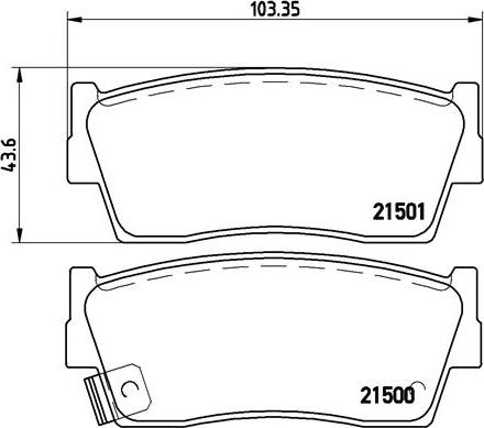 Brembo P 79 006 - Brake Pad Set, disc brake autospares.lv