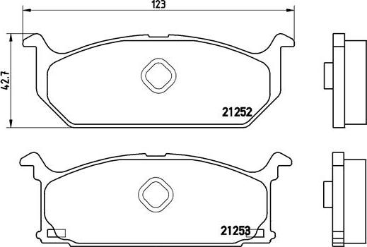 Brembo P 79 003 - Brake Pad Set, disc brake autospares.lv